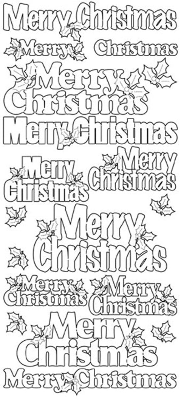 Peel-Offs Stickers Peel-Off Stickers Merry Christmas var. sizes - Black